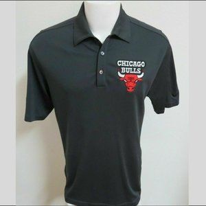 M-2XL Gray Chicago Bulls Nike Dri-Fit Mens #30L Golf Polo Shirt